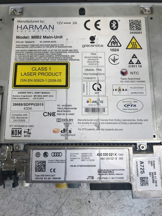 фото №5, Audi r8 4s зчитувач навігації mmi sim 4s0035021k