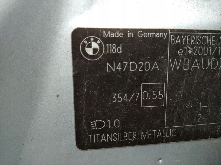 фото №12, Bmw 1 i e87 e81 крышка багажника 354/7 титан серебро