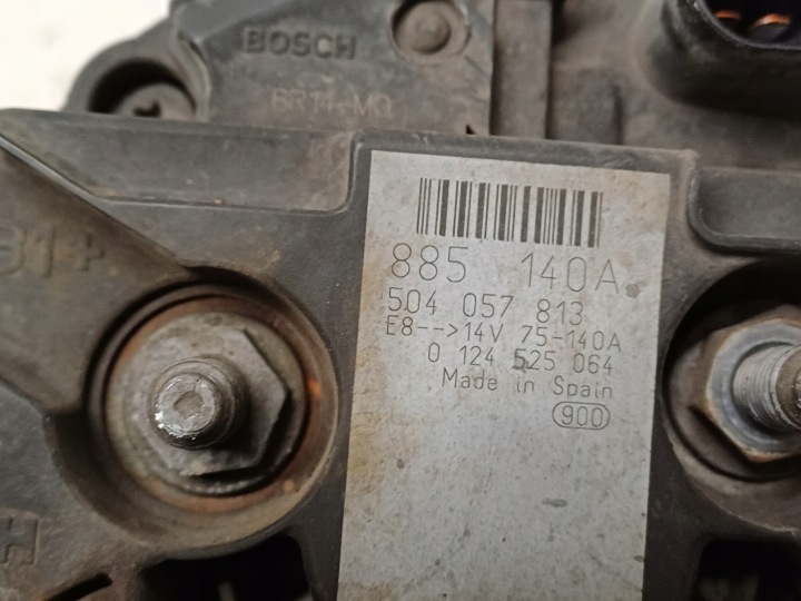 фото №8, Fiat ducato 3 iii 06- генератор bosch 504057813