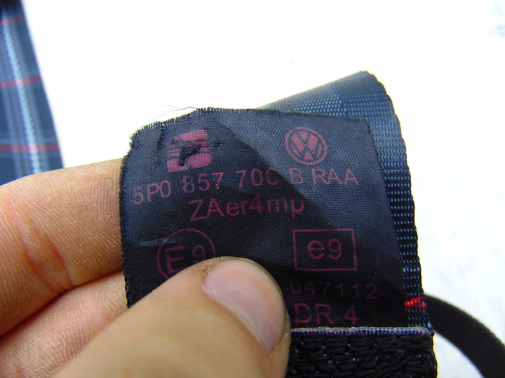 фото №11, Pas безпеки правий лівий перед зад vw golf v gti edition 30 решітка