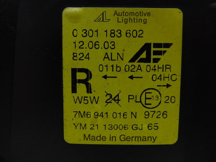 фото №7, Лампа права праві перед передня galaxy mk1 рестайлінг