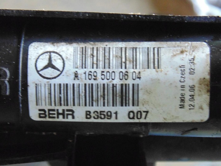 фото №6, Радіаторів води + вентилятор mercedes w245 w169