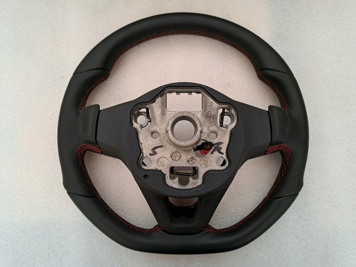 фото №8, Vw golf viii 8 руль многофункциональная gti красная nić 5h0419089 лепестки