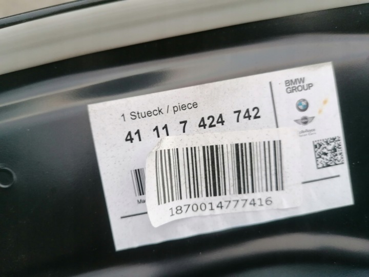 фото №8, Bmw 2 f 46 капот крышка sil. новая оригинал.