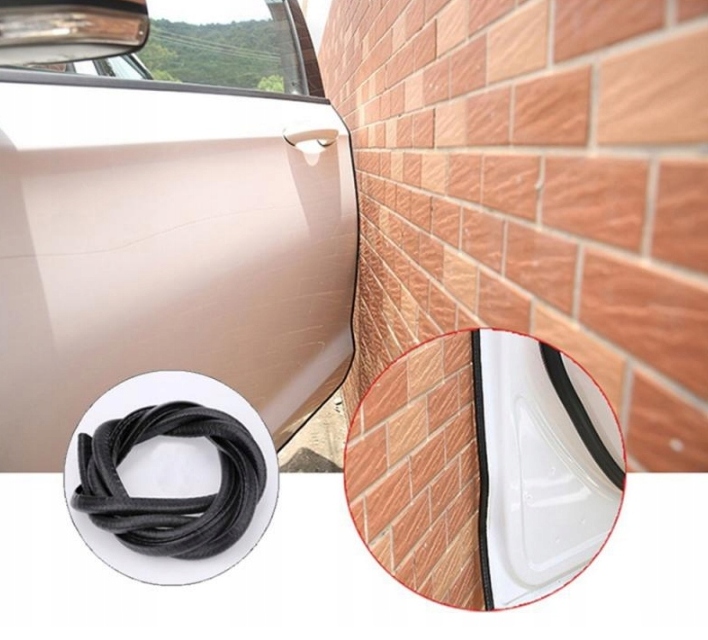 фото №13, Армована прокладка крайова na край двері гумова 5m профіль захист міцна