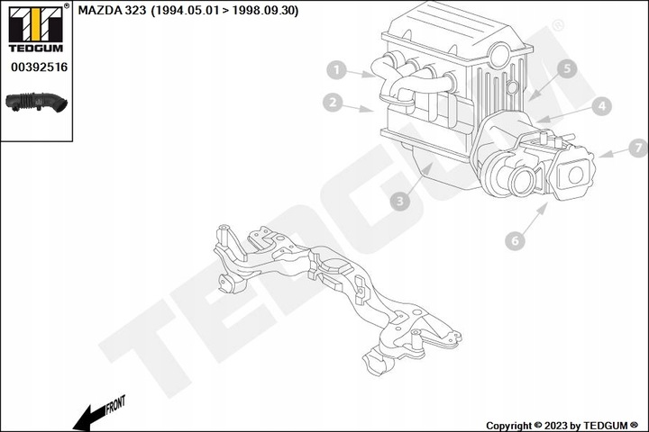 фото №8, Tedgum 00392516 шланг всмоктуючий, фільтр повітря
