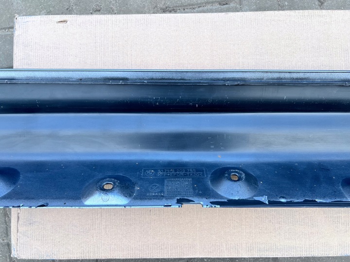 фото №10, Bmw e46 sedan touring планка поріг накладка порогова ліва сріблясто-сірий 8209755