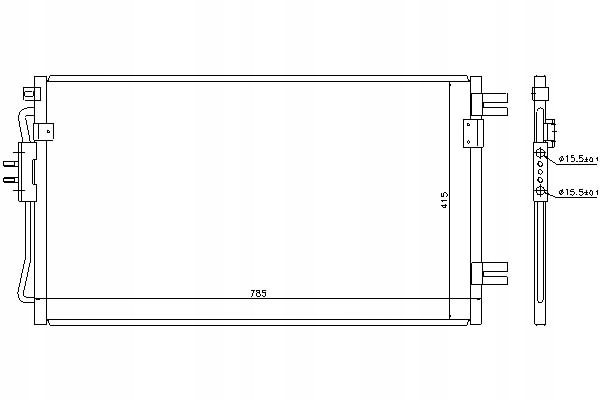 фото №12, Радіаторів кондиціонера chrysler voyager 01- 2.8 cr
