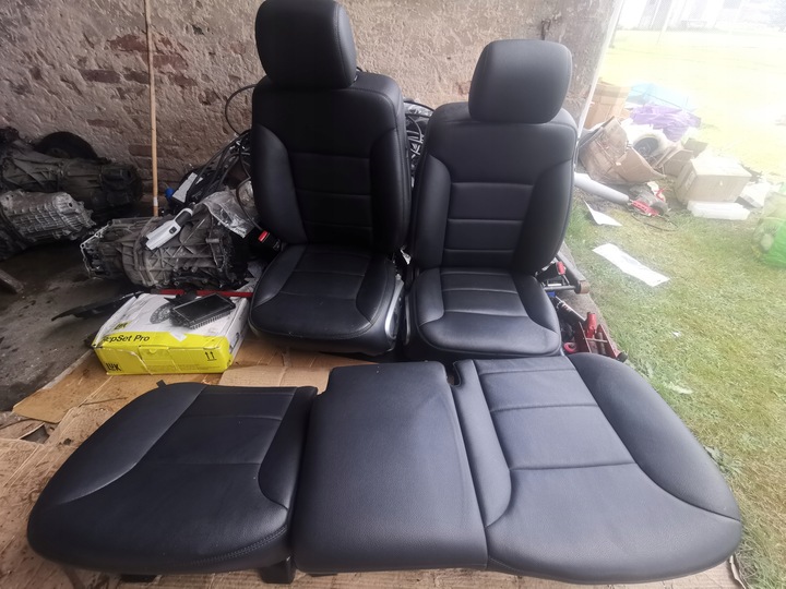 фото №1, Сидіння диван оббивка шкіра шкіряний mercedes ml w164 комплект