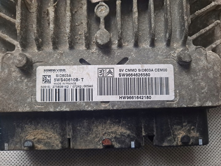 фото №1, Компьютер 5ws40610b-t 9664626580 peugeot citroen