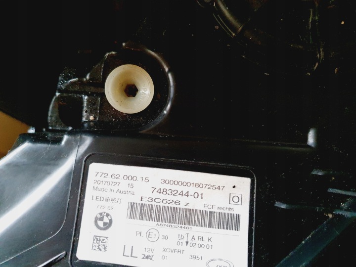 фото №9, Фара правая bmw g11 g12 led адаптивный 7483244 оригинал eu!!!