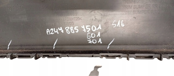 фото №6, Mercedes glb w247 247 спойлер накладка бампера задняя зад a2478857501