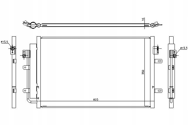 фото №2, Конденсатор кондиціонера iveco daily citys daily lin