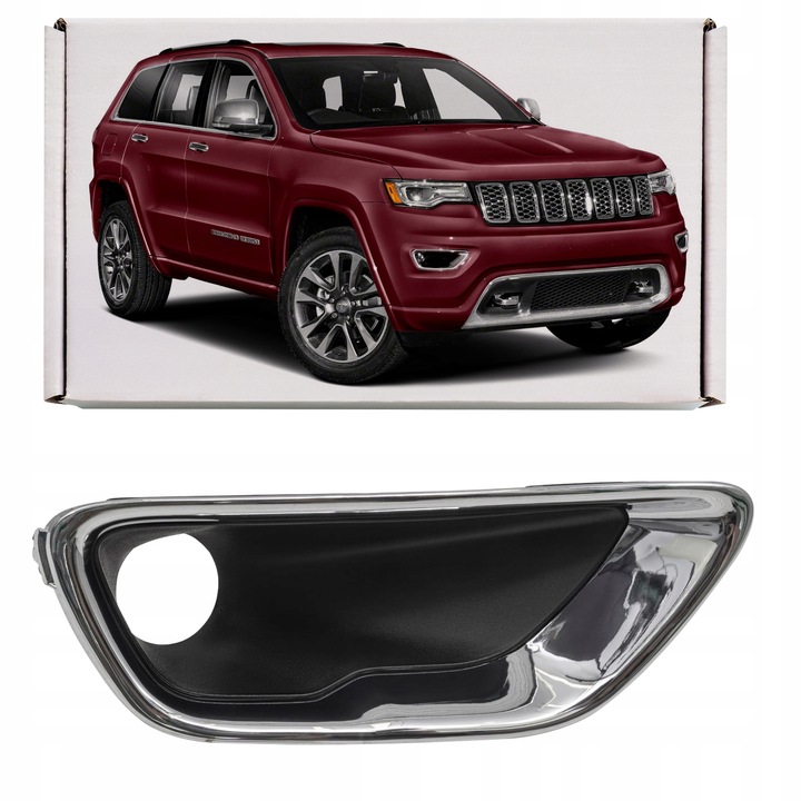 фото №1, Jeep grand cherokee iv wk2 17-21 заглушка галоген права хром 68261710aa