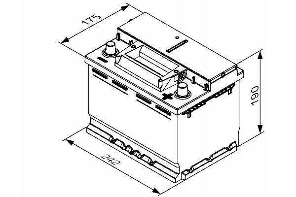 BOSCH АКУМУЛЯТОР BOSCH 12V 60AH 640A СТАРТ&STOP EFB P + 1 242X175X190