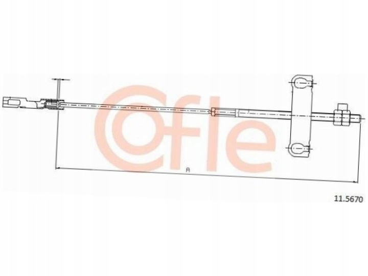 фото №2, Трос тормозная трос 11.5670