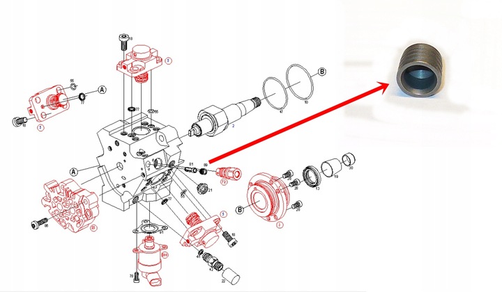 фото №9, Набор ремонтный насоса cr cp1/h3/r85 audi 2.7 tdi 3.0 tdi vw 3.0 tdi