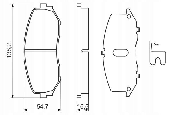 фото №16, Тормозные колодки ham. suzuki grand vitara 05- bosch 986 494 241 комплект тормозные колодки