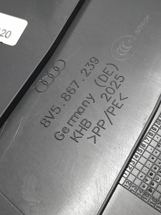 фото №10, Audi a3 8v sportback захист обшивка стійка b ліва нижня 8v5867239 чорна