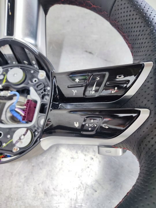 фото №11, Mercedes w206 w177 w213 w247 w257 руль кожа лепестки a0004608817