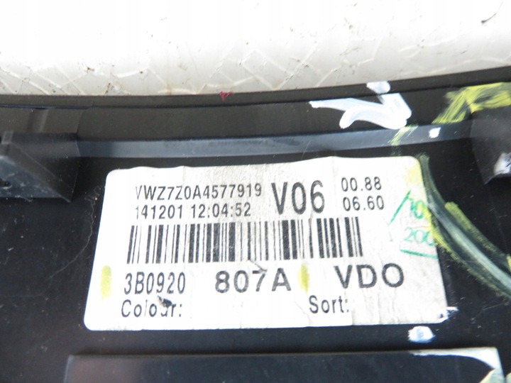 фото №14, Спидометр vw passat b5 fl 1.9 tdi 3b0920807a