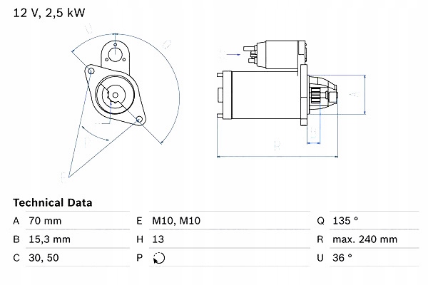 фото №2, Стартер mercedes c a205 c c204 c c205 c t-model s204 c t-model