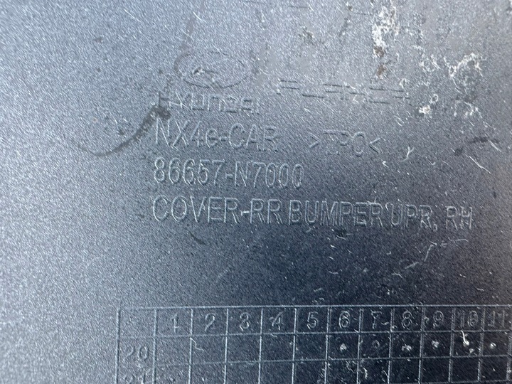 фото №12, Hyundai tucson 4 iv 20r- кутник бампера праві зад задні 86657-n7000