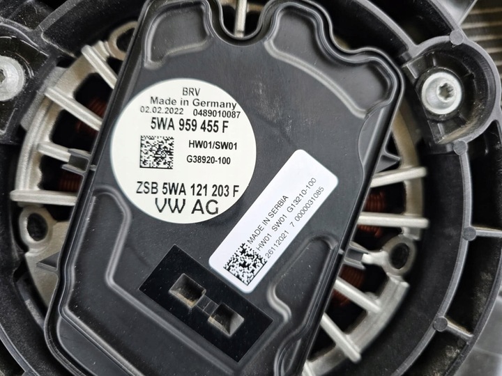 фото №14, Комплект радиатор вентилятор pas переднее балка vw golf viii 8 2.0 tdi 1.5 ts