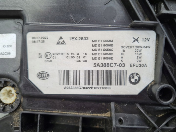 фото №14, Bmw 5 g30 g31 m5 f90 рестайлінг lci лампи повний led адаптивний 5a388c7-03 5a388c8-02