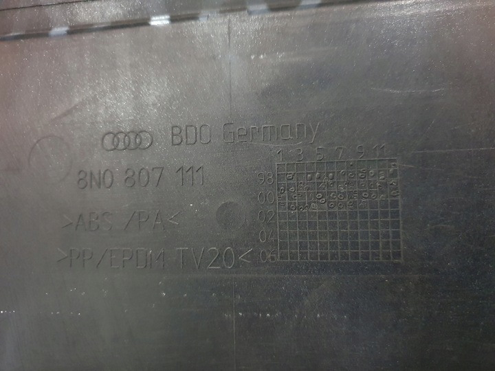 фото №12, Бампер audi tt i 8n0 перед переднее 98-