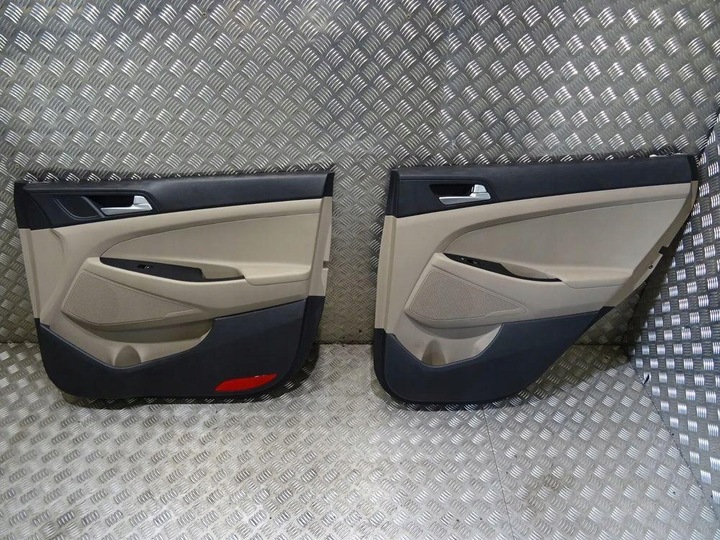 фото №10, Hyundai tucson iii сидіння диван шкіра обшивки тунель комплект ідеальний