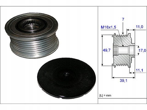 фото №2, Зчеплення генератора ina 535 0084 10