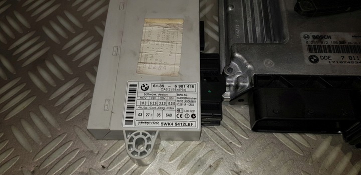 фото №8, Bmw e60 e61 рестайлінг 525d 09 набір стартовий комп'ютер двигуна cas ключ 7811898