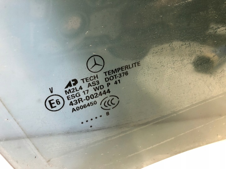 фото №2, Mercedes ml 164 w164 стекло w дверь правый зад тёмное 08год