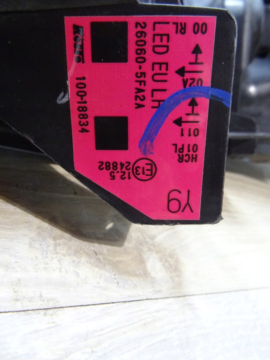 фото №11, Лампа перед ліва повний led nissan micra k14