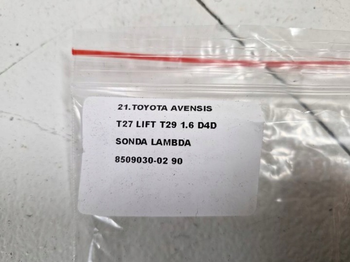 фото №6, Toyota avensis t27 рестайлінг t29 1.6 d4d лямбда-зонд 8509030-02