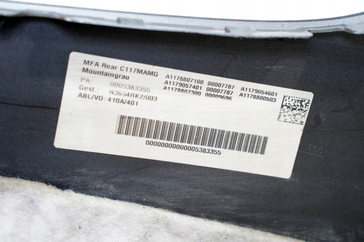 фото №10, Mercedes 117 cla amg рестайлінг w117 бампер задній a1178807100