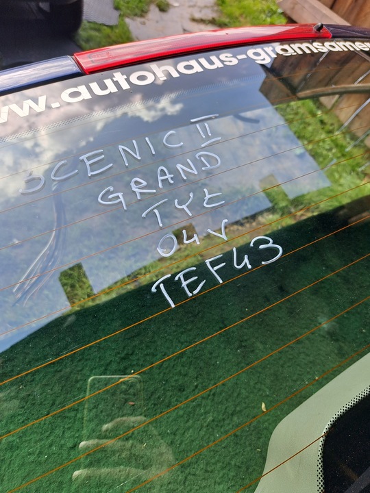 фото №5, Scenic 2 ii крышка зад задняя багажника + стекло tef43 комплектная