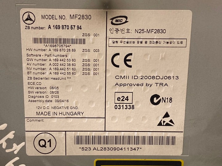 фото №8, Mercedes-benz a w169 2000cm3 2009 радіоприймачі хетчбек a1698705794