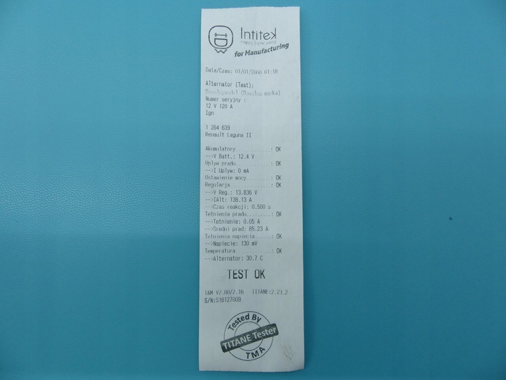 фото №6, Тест генератор renault laguna ii 1.9 dci f9q754