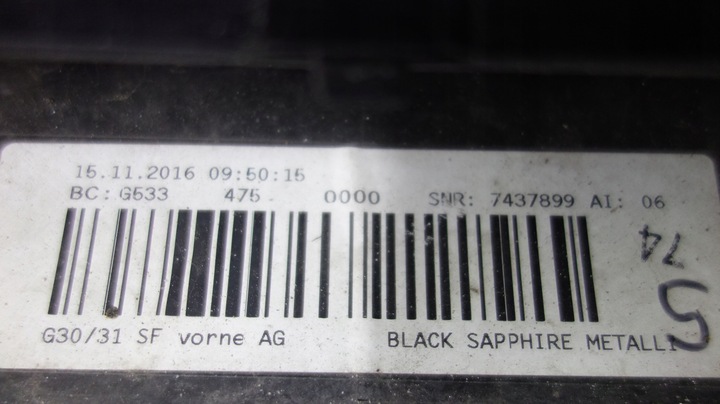 фото №15, Bmw 5 g30 g31 бампер переднее камера 475