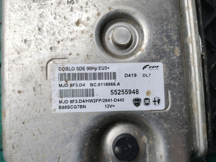 фото №3, Fiat doblo ii 1.3 jtd компьютер блок управления