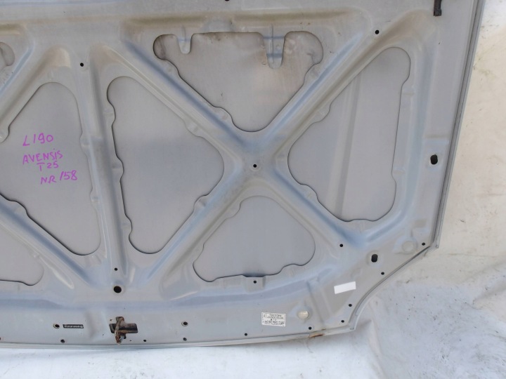 фото №10, Капот крышка двигателя белая toyota avensis t25 158