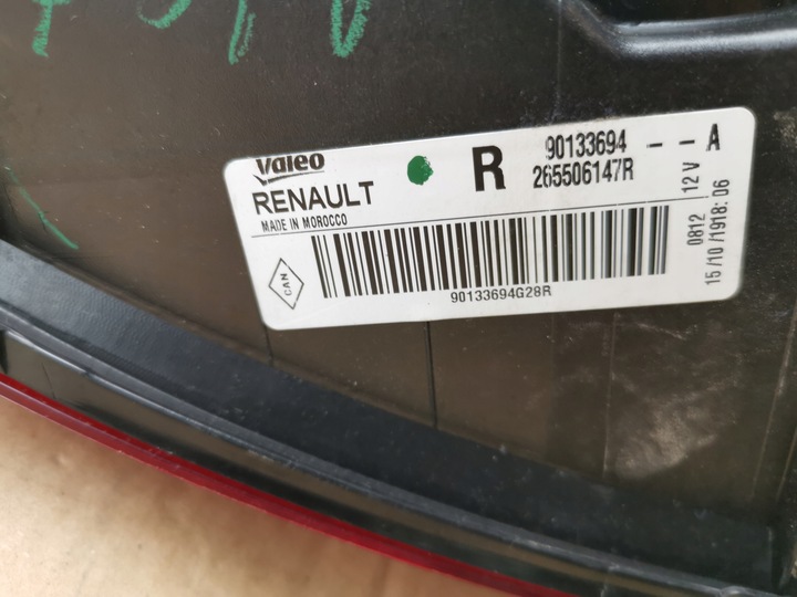 фото №10, Dacia sandero ii рестайлінг лампа led зад задня права