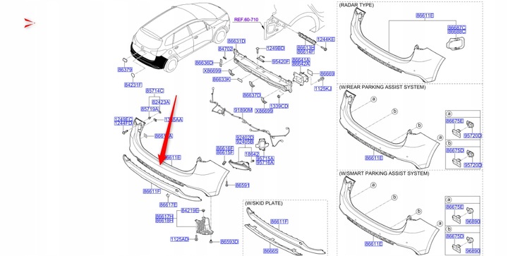 фото №1, Бампер задний 2016 2018