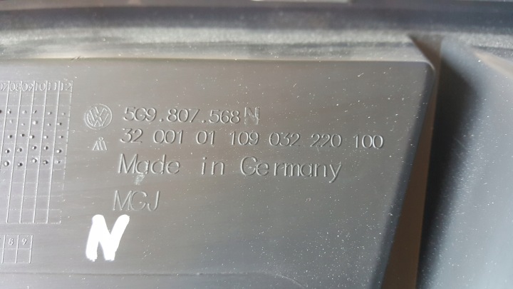 фото №12, Нова оригінальна накладка бампера заднього vw golf vii універсал 5g9807568n