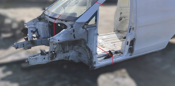 фото №1, Чверть ліва передня лонжерон перед лівий mercedes vito v-klasa w447 eu