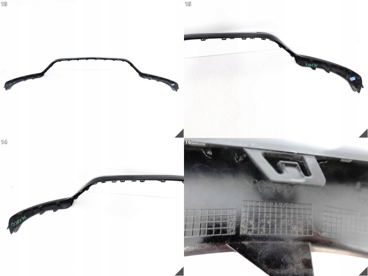 фото №14, Mercedes amg gt 63 x290 4-door купе 19-23 спойлер решётка + планки перед