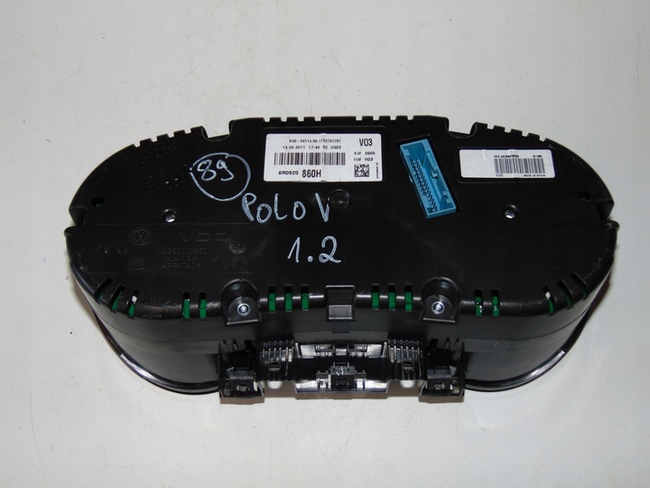 фото №7, Спідометр  манометр vw polo v 1.2 6r0920860h