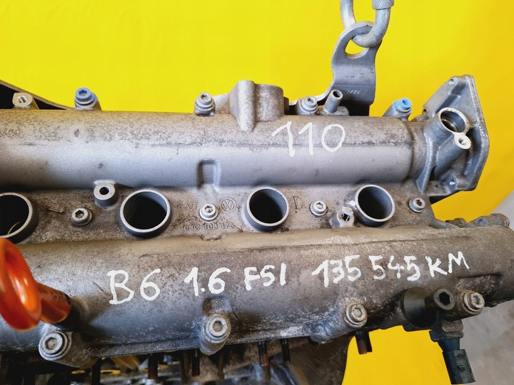 фото №6, Двигатель vw passat b6 1.6 fsi код двигателя: blf пробег: 135545 km nr110
